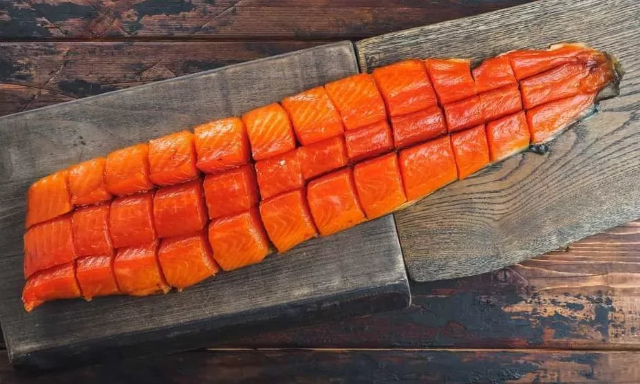 Yukola Atlantic Salmon (Юкола из атлантического лосося, холодного копчения) 100g