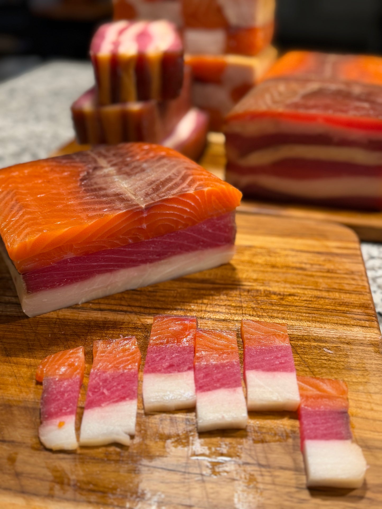Fish Cake Trio (Butterfish,Tuna and Salmon)