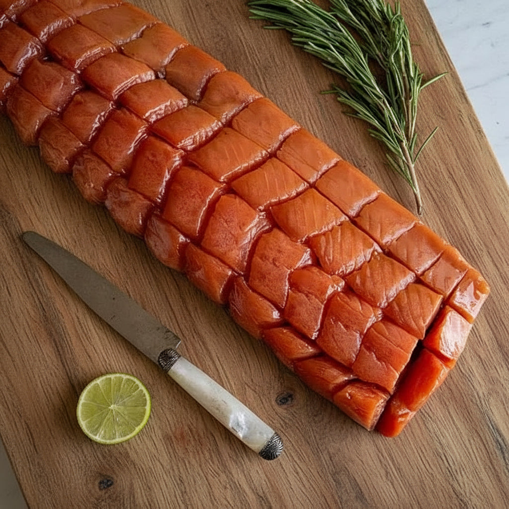 Yukola Atlantic Salmon (Юкола из атлантического лосося, холодного копчения) 100g